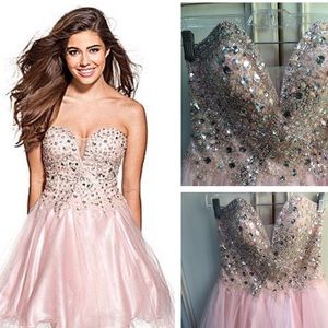 Glamour by Terani Couture Short Formal Party Dress